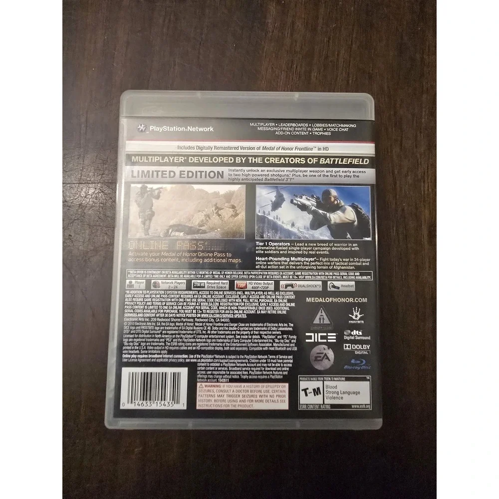 Medal of Honor Limited Ed (PS3) PlayStation 3 - Complete CIB